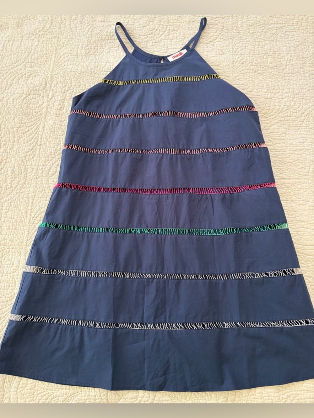 Mazik Navy Sleeveless Shift Dress